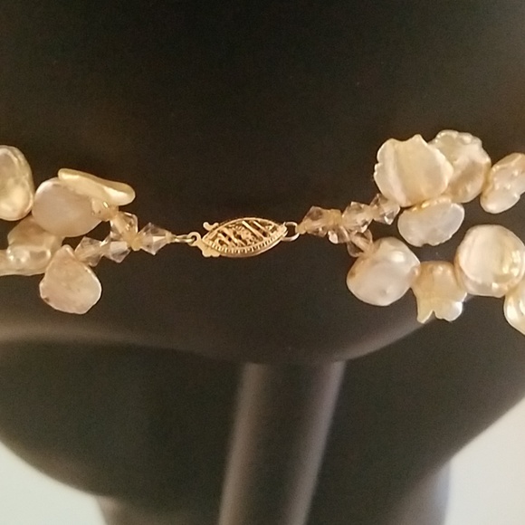 Fresh water pearl/Swaroski crystal set - Picture 5 of 5